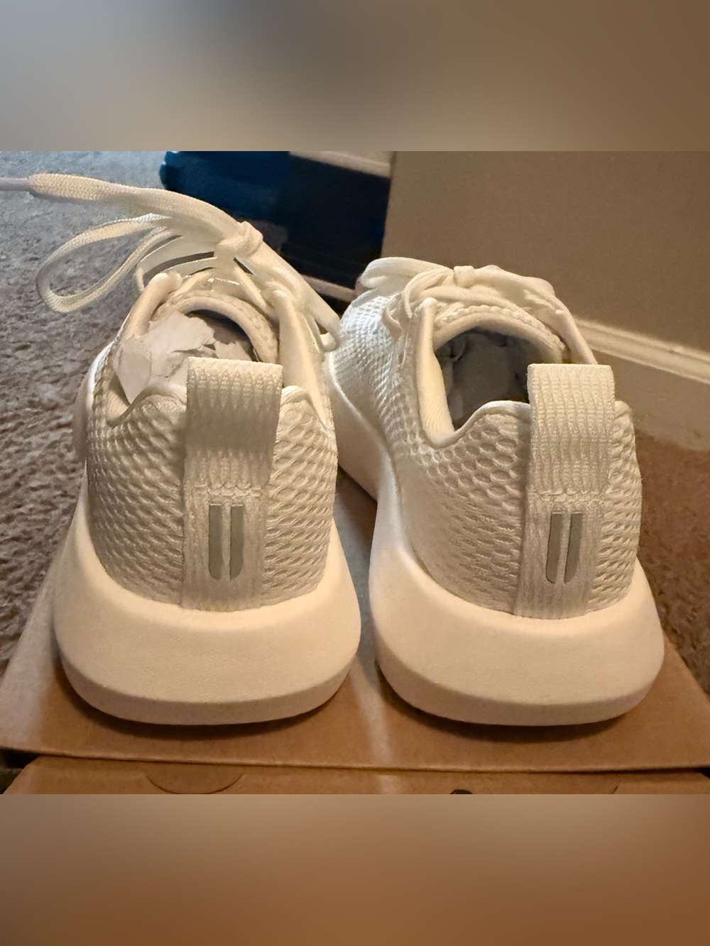 NOBULL Trainer in White with Gum Sole M5.5 W7 - Picture 7 of 8